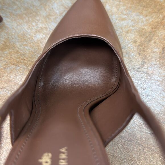 Larroude Brown Slingback Heels - Picture 6 of 9